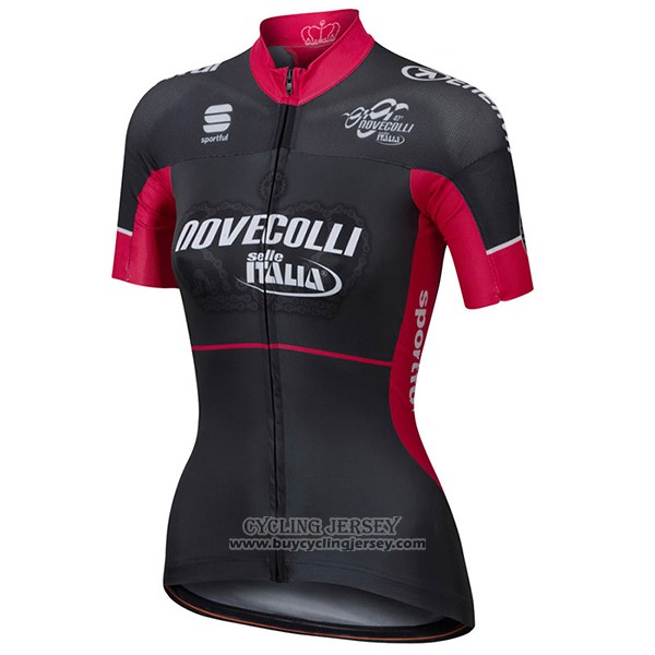 2017 Jersey Women Nove Colli Black And Red